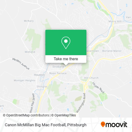 Mapa de Canon McMillan Big Mac Football