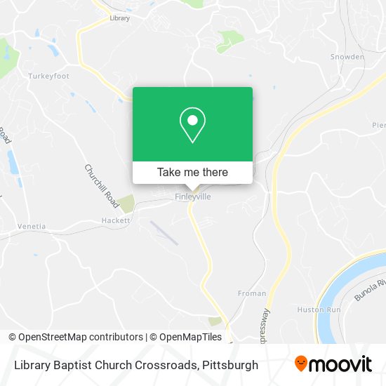 Library Baptist Church Crossroads map