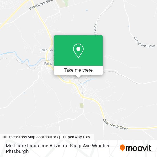 Medicare Insurance Advisors Scalp Ave Windber map