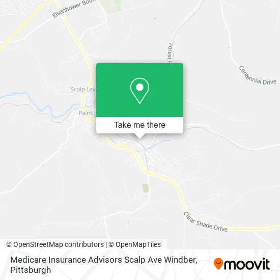 Mapa de Medicare Insurance Advisors Scalp Ave Windber