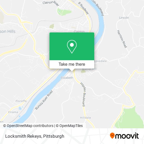 Locksmith Rekeys map