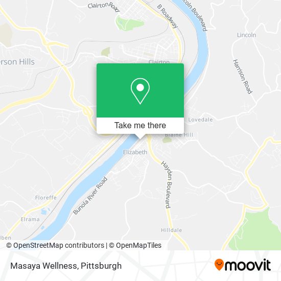 Mapa de Masaya Wellness
