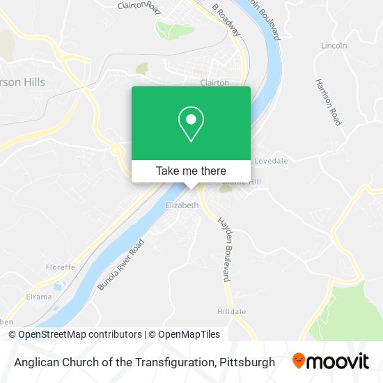 Anglican Church of the Transfiguration map