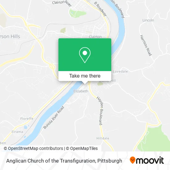 Anglican Church of the Transfiguration map