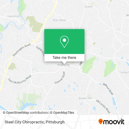 Steel City Chiropractic map