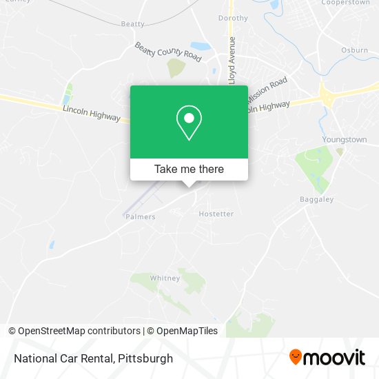 National Car Rental map