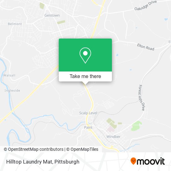 Mapa de Hilltop Laundry Mat