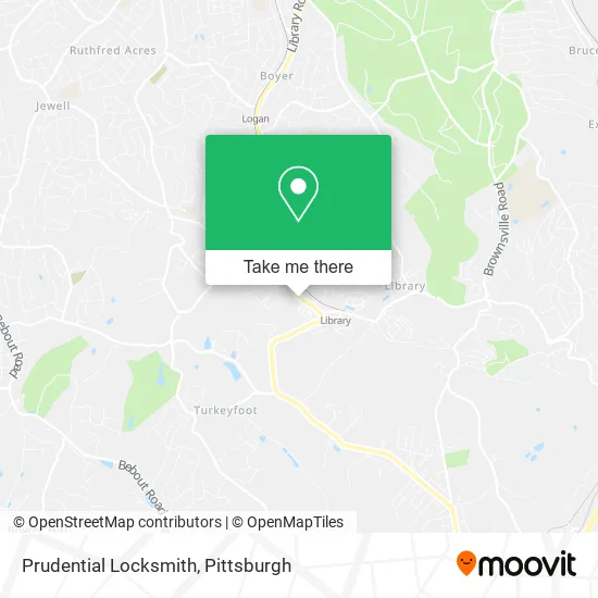 Prudential Locksmith map