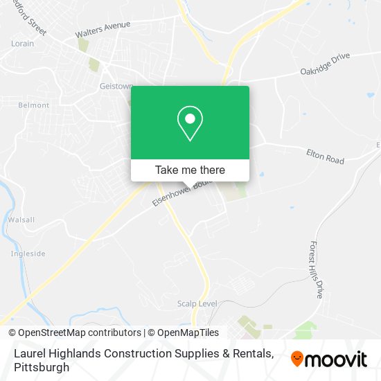 Laurel Highlands Construction Supplies & Rentals map