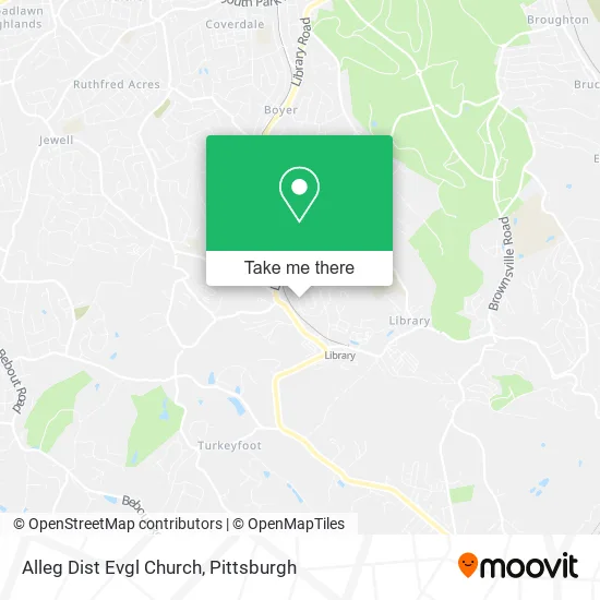 Mapa de Alleg Dist Evgl Church