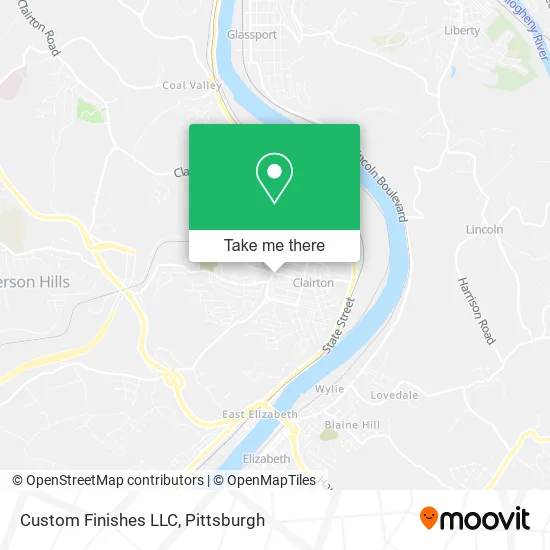 Custom Finishes LLC map