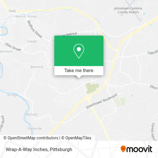 Wrap-A-Way Inches map