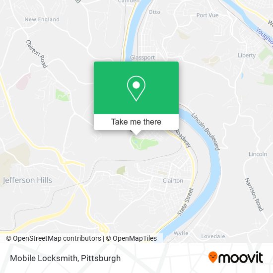 Mapa de Mobile Locksmith