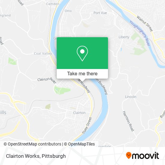 Clairton Works map