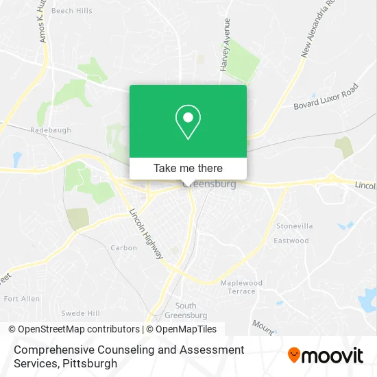 Comprehensive Counseling and Assessment Services map