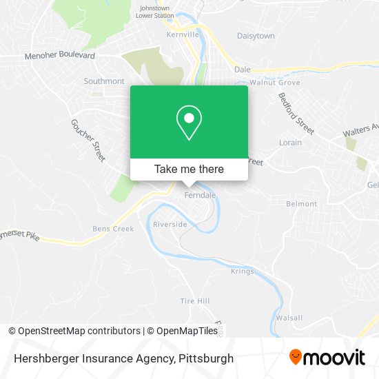 Hershberger Insurance Agency map