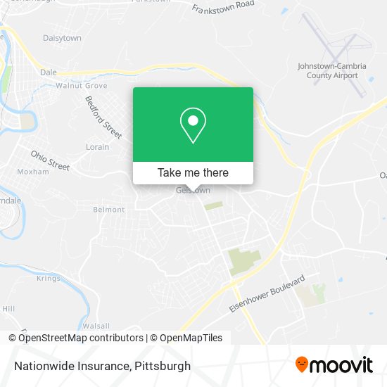 Mapa de Nationwide Insurance