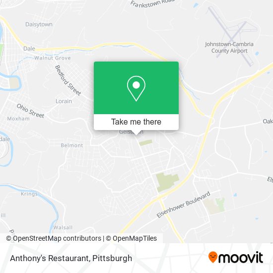 Anthony's Restaurant map
