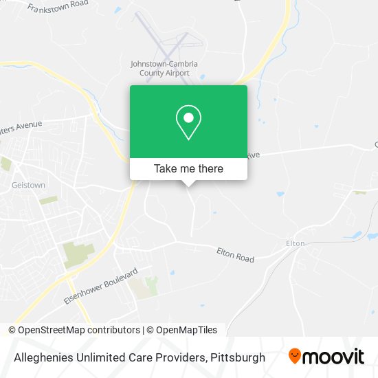 Mapa de Alleghenies Unlimited Care Providers