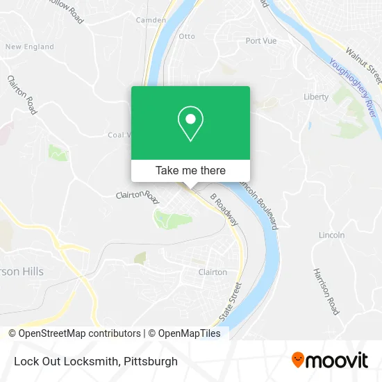Lock Out Locksmith map