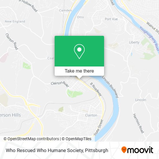 Who Rescued Who Humane Society map