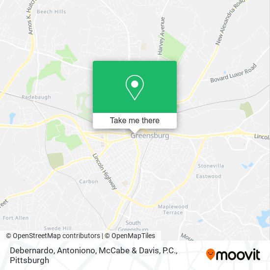 Debernardo, Antoniono, McCabe & Davis, P.C. map