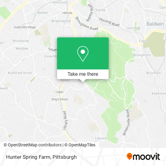 Hunter Spring Farm map