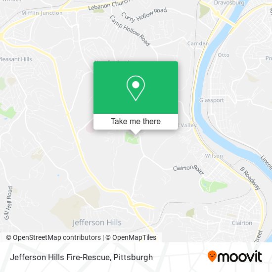 Jefferson Hills Fire-Rescue map