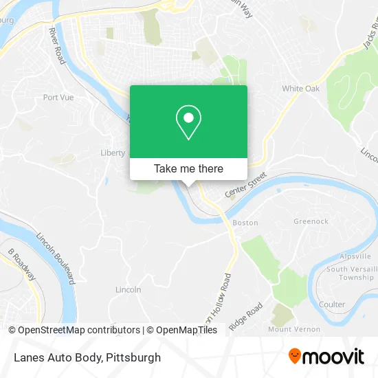 Lanes Auto Body map
