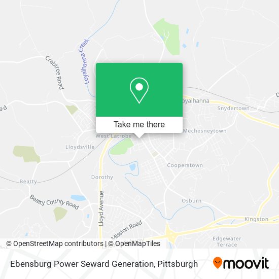 Ebensburg Power Seward Generation map