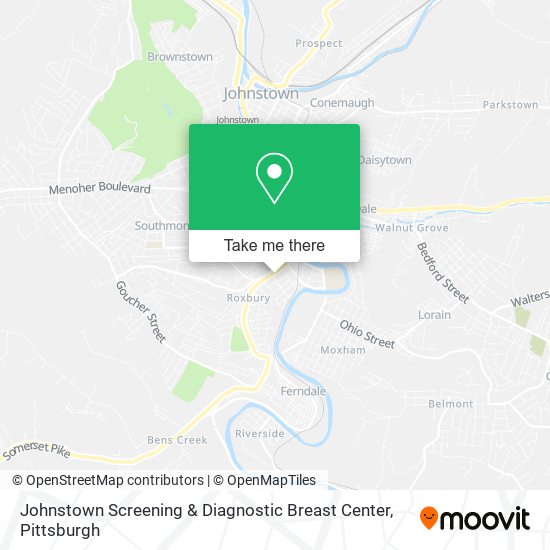 Mapa de Johnstown Screening & Diagnostic Breast Center