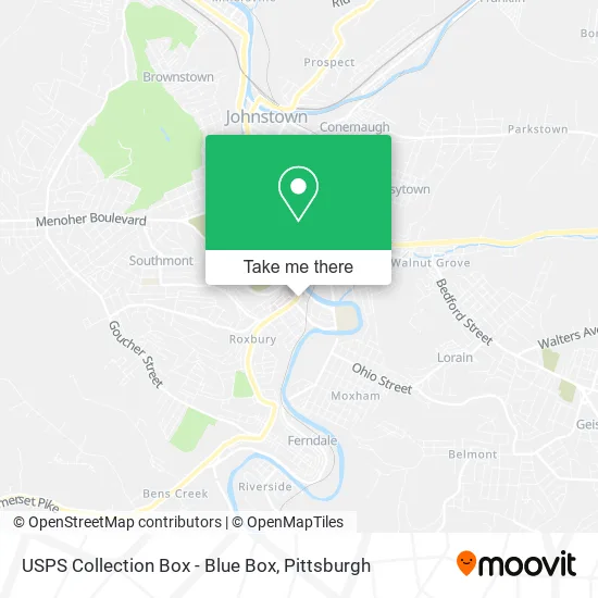 USPS Collection Box - Blue Box map