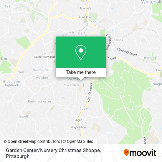 Mapa de Garden Center / Nursery Christmas Shoppe