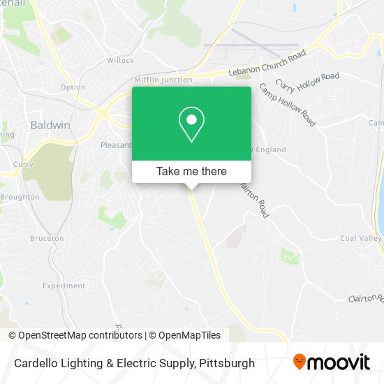 Mapa de Cardello Lighting & Electric Supply