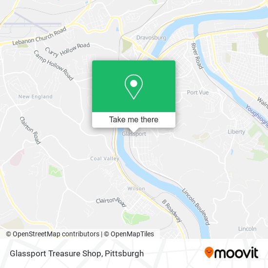 Mapa de Glassport Treasure Shop