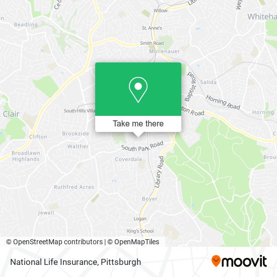 National Life Insurance map