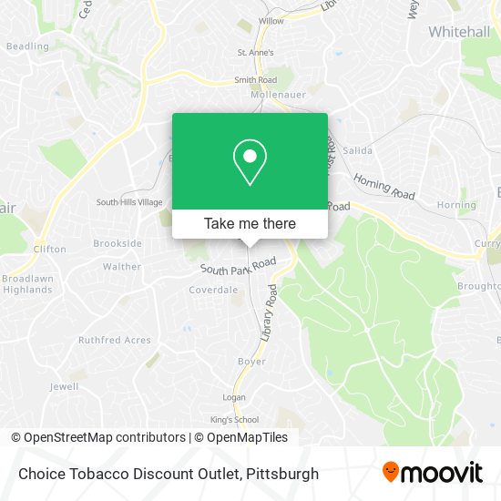 Choice Tobacco Discount Outlet map