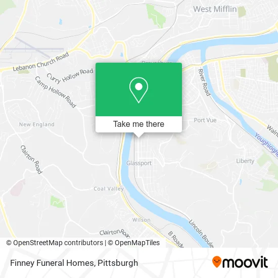 Mapa de Finney Funeral Homes