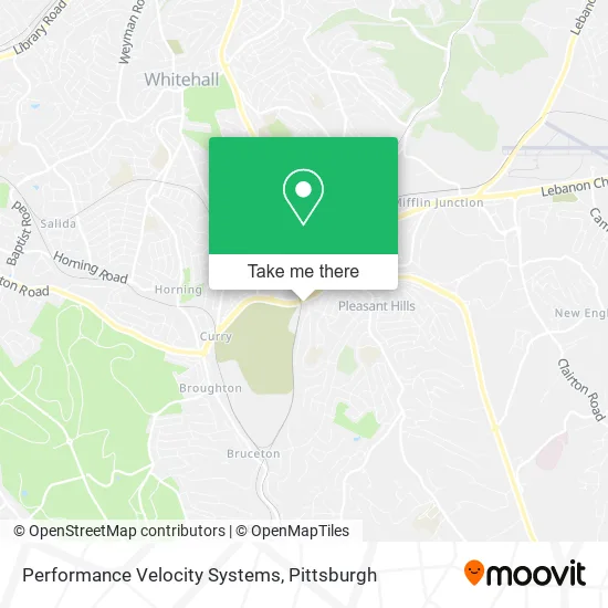 Performance Velocity Systems map