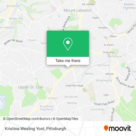 Mapa de Kristina Wesling Yost