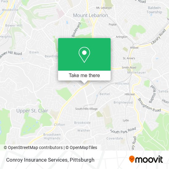 Mapa de Conroy Insurance Services