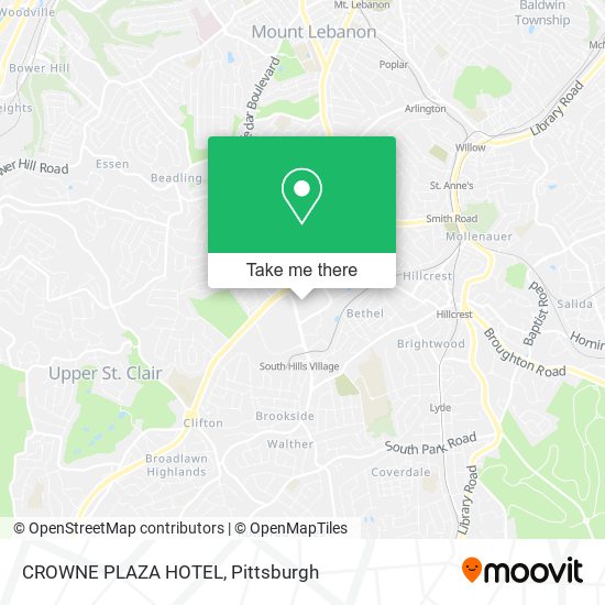 Mapa de CROWNE PLAZA HOTEL