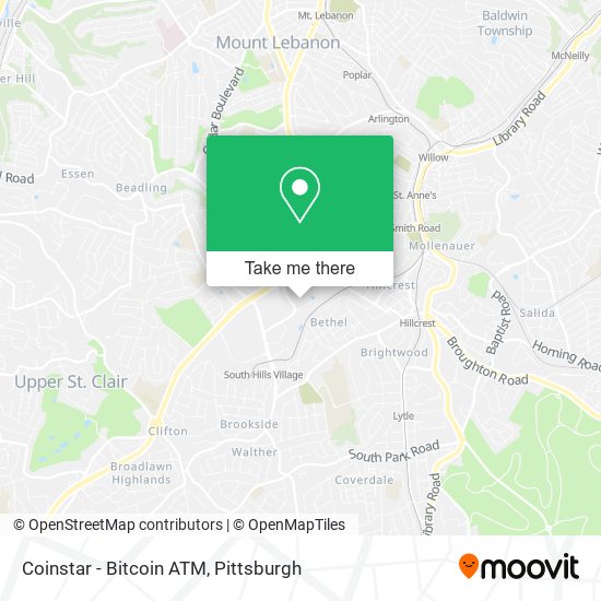 Mapa de Coinstar - Bitcoin ATM