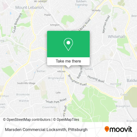 Marsden Commercial Locksmith map