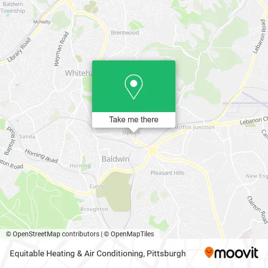 Equitable Heating & Air Conditioning map