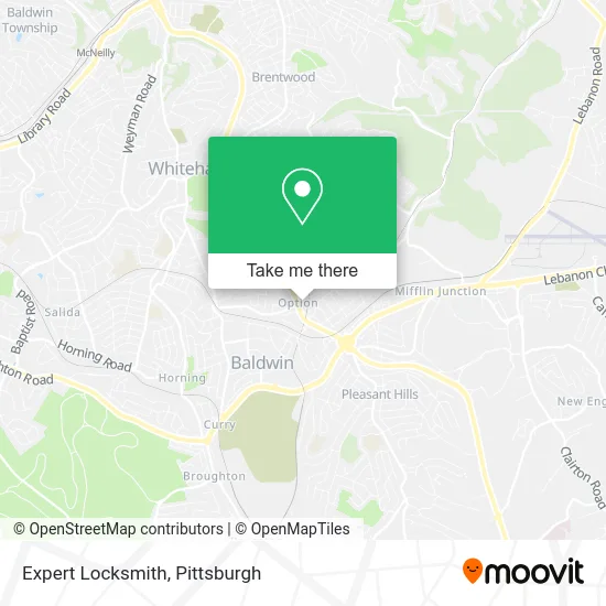 Expert Locksmith map
