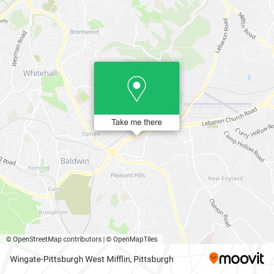 Wingate-Pittsburgh West Mifflin map