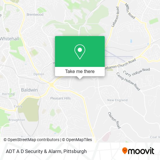 ADT A D Security & Alarm map