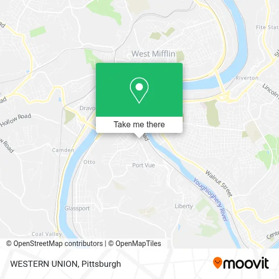 WESTERN UNION map