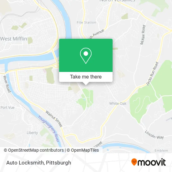 Auto Locksmith map
